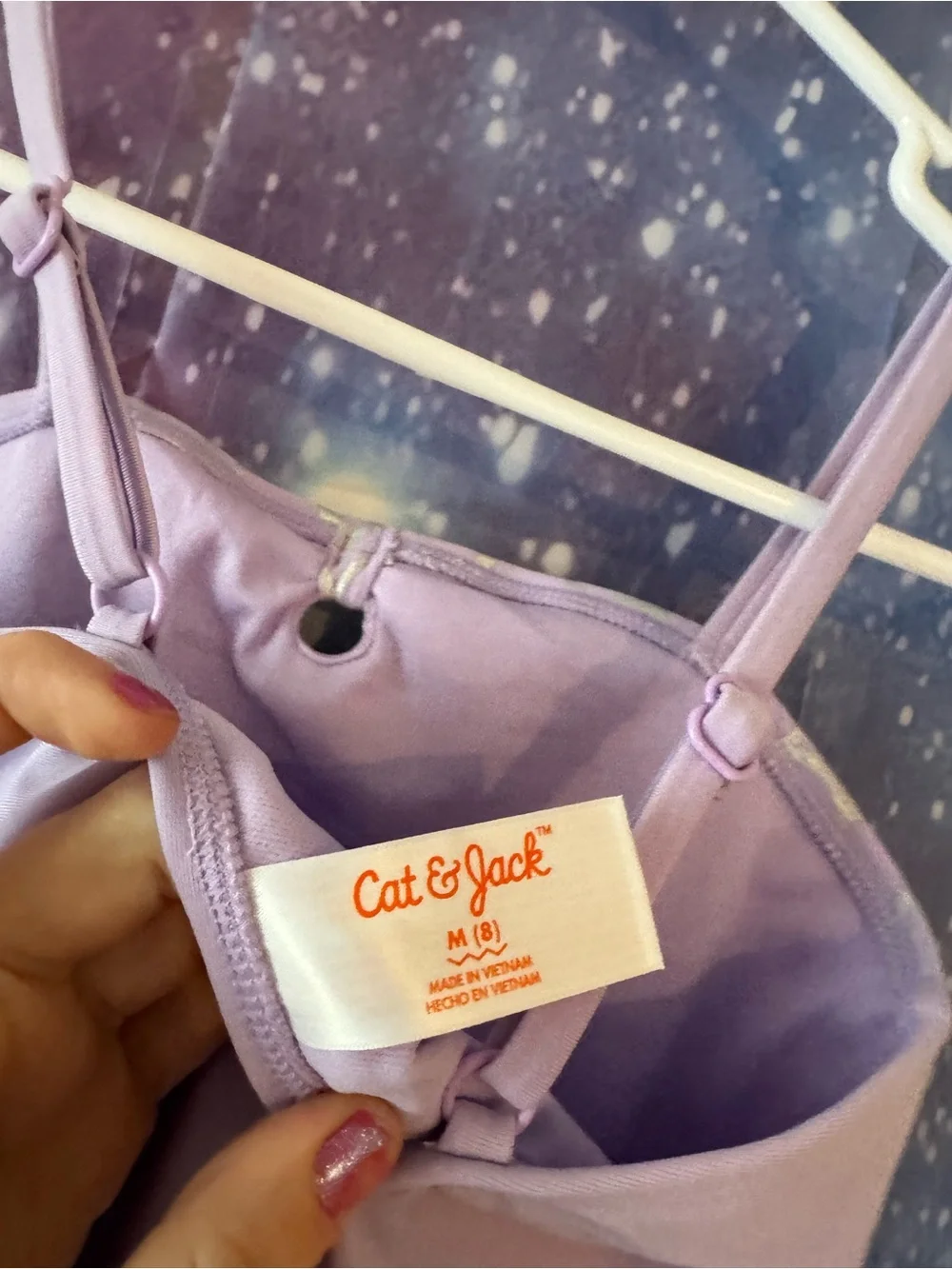 New cat & Jack purple mermaid swimsuit